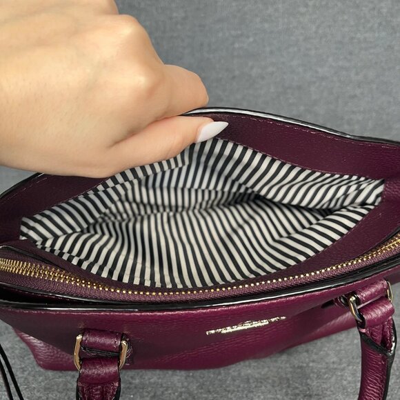 Kate Spade New York Brighton Park Small Felix Leather Wine MISSING CROSSBODY - Picture 6 of 11